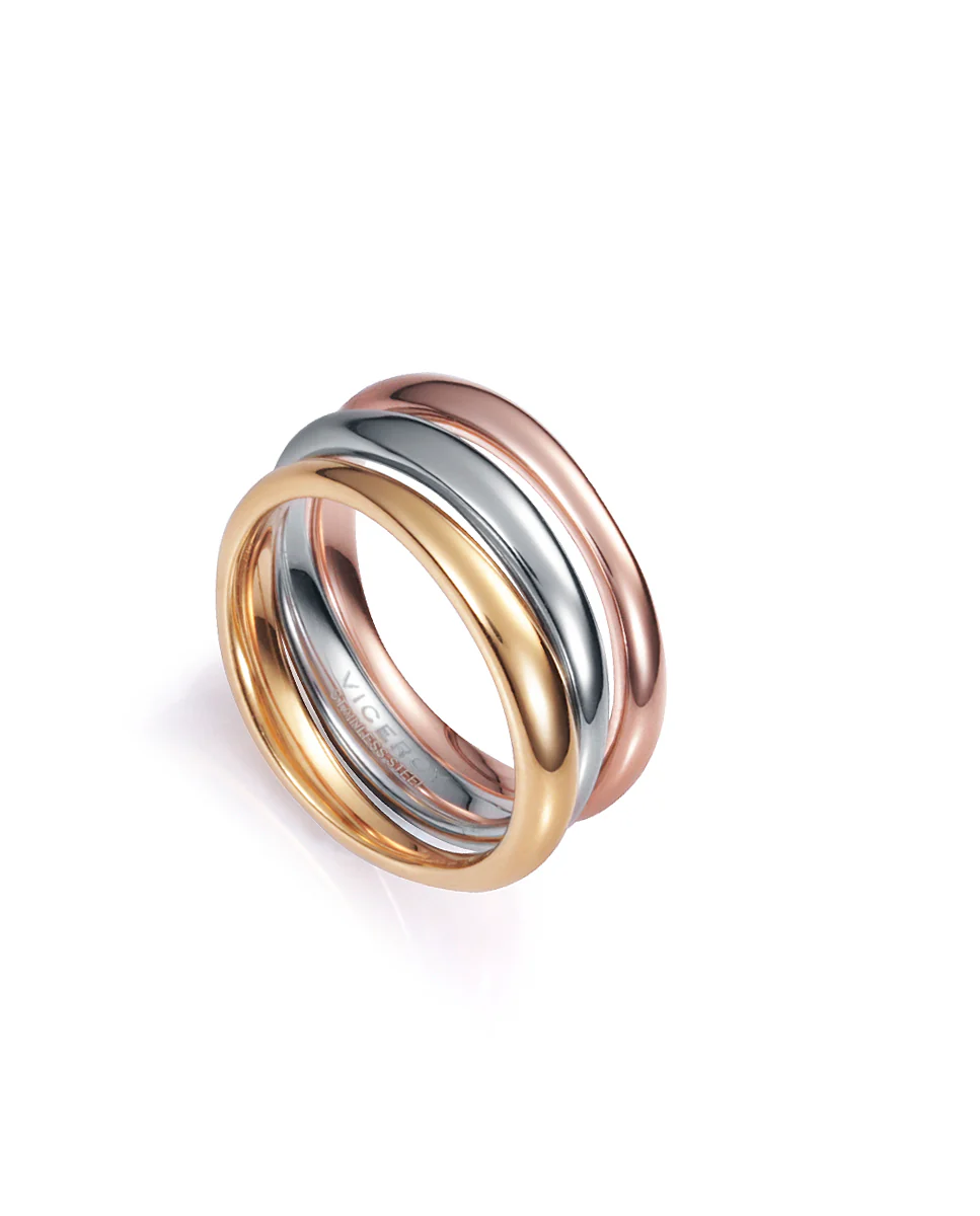 Anillo Air de acero multicolor