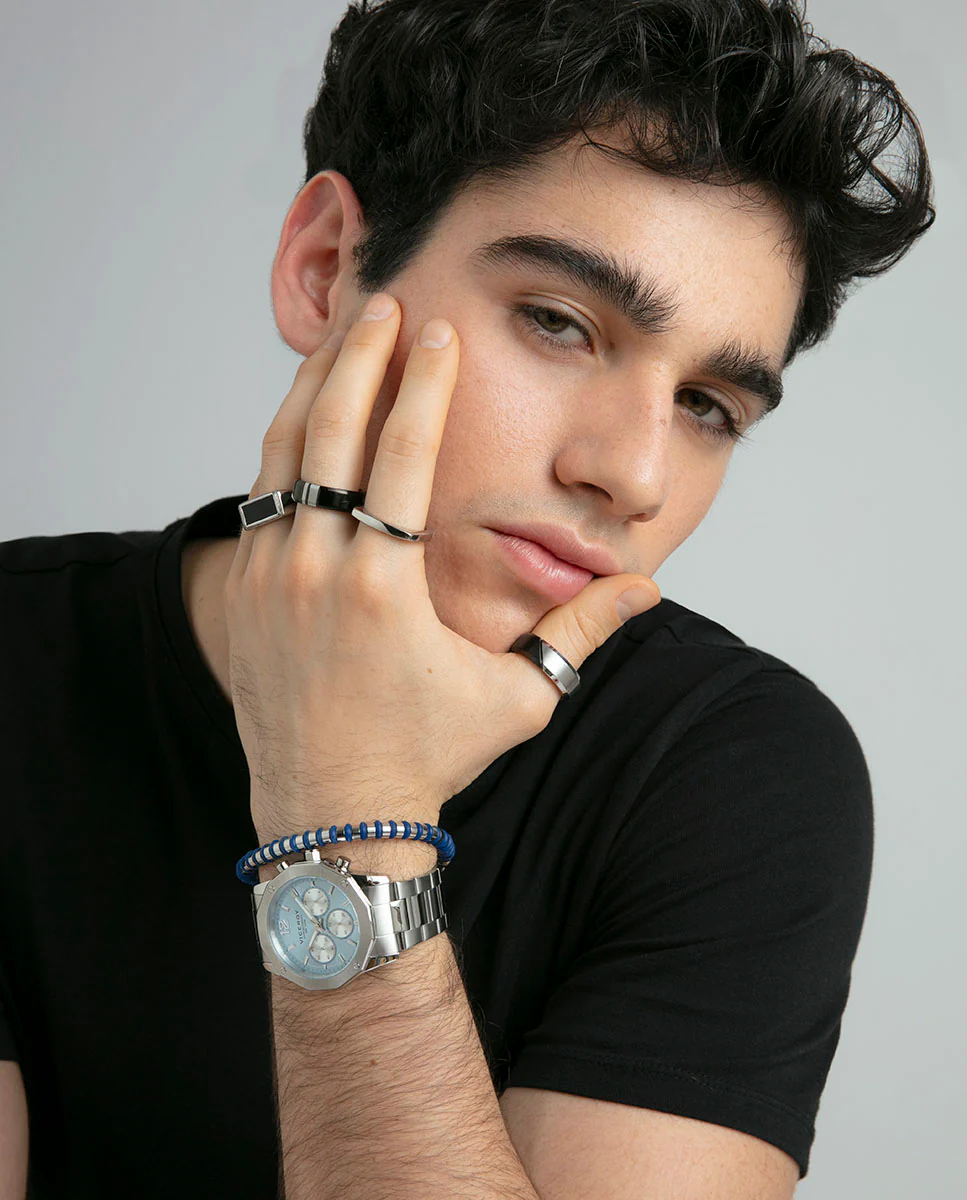Anillo de hombre de acero Ip negro - Image 3