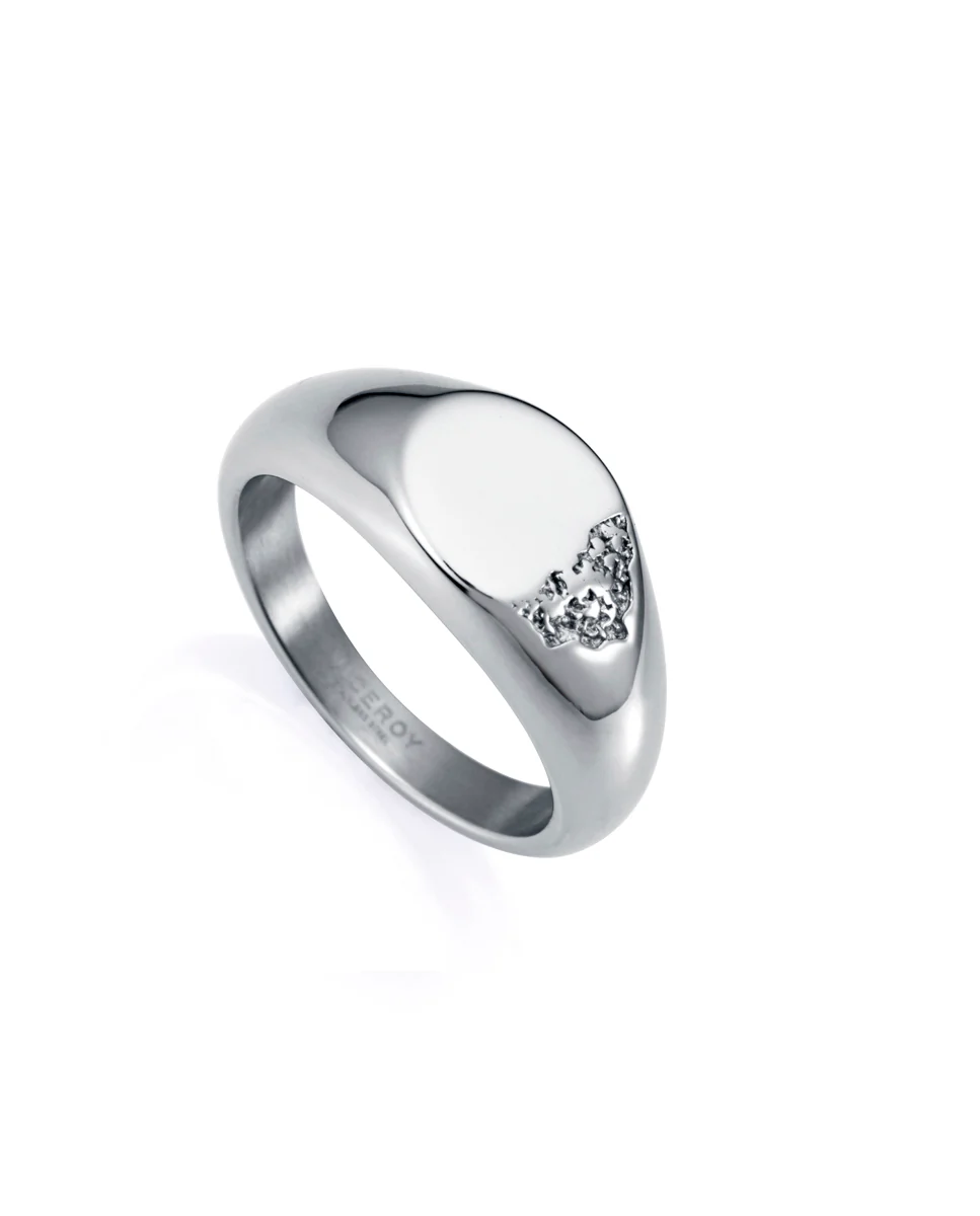 Anillo de hombre de acero tipo sello - Image 2