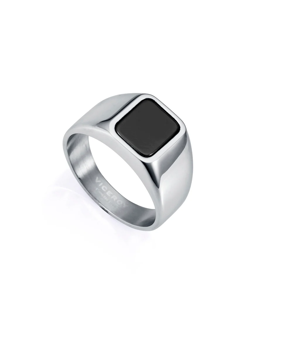 Anillo de hombre de acero tipo sello
