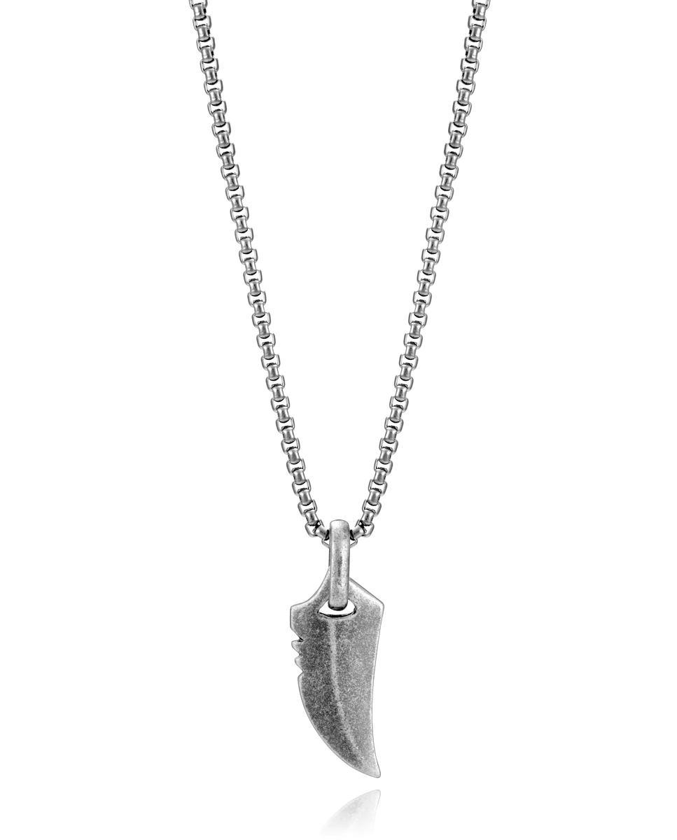 Colgante de hombre Beat de acero con forma de machete