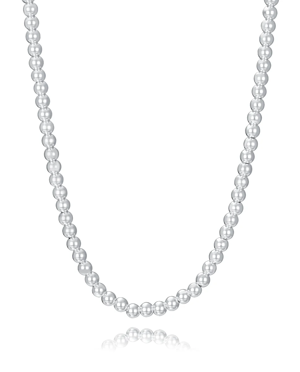 Collar de acero chapado en plata 999 colección Laura Escanes