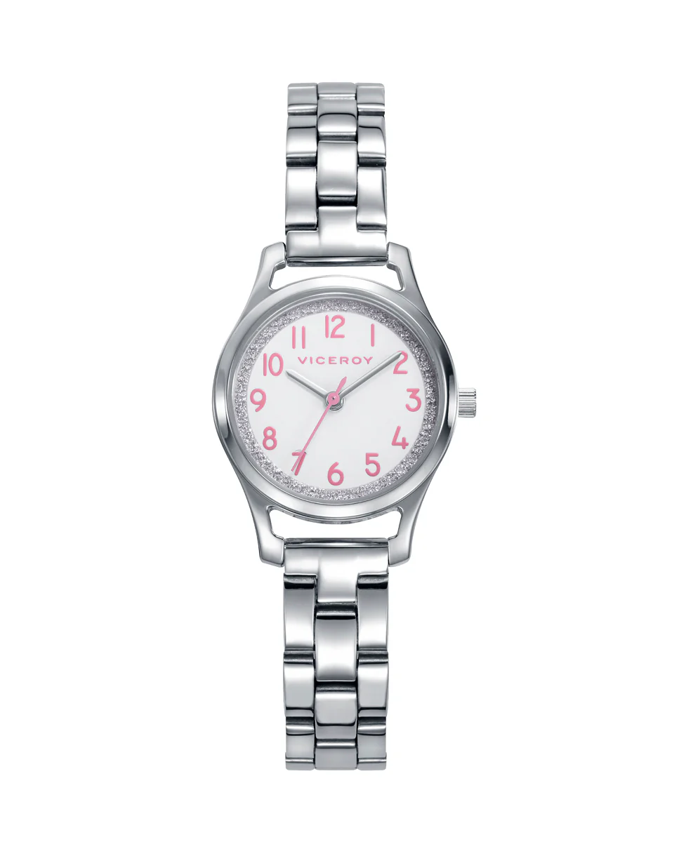 Pack de niña Sweet con reloj tres agujas caja y brazalete en acero y pulsera de actividad blanca - Image 3