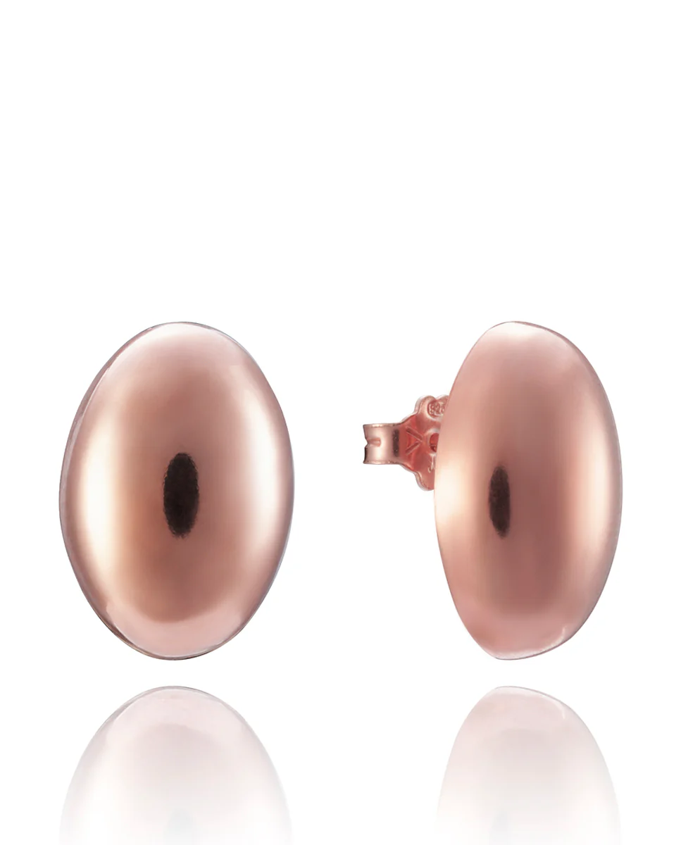 Pendientes Elegant 1312E000-07 de plata bañada en oro rosa 18kt