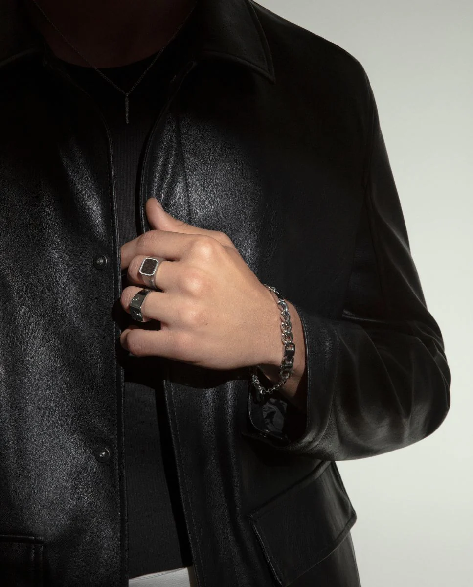 Pulsera de hombre de acero de ca dena - Image 2