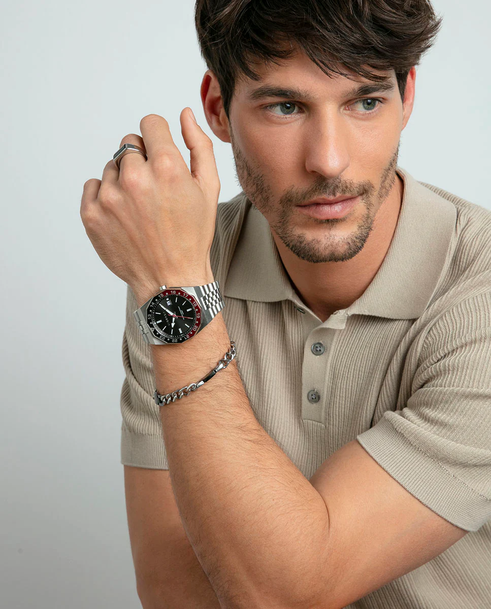Pulsera de hombre de acero e Ip negro - Image 2