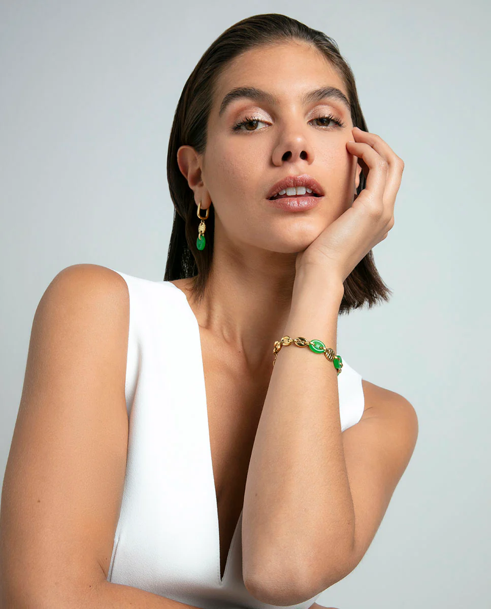 Pulsera de mujer de acero Ip dorado calabrotes - Image 3