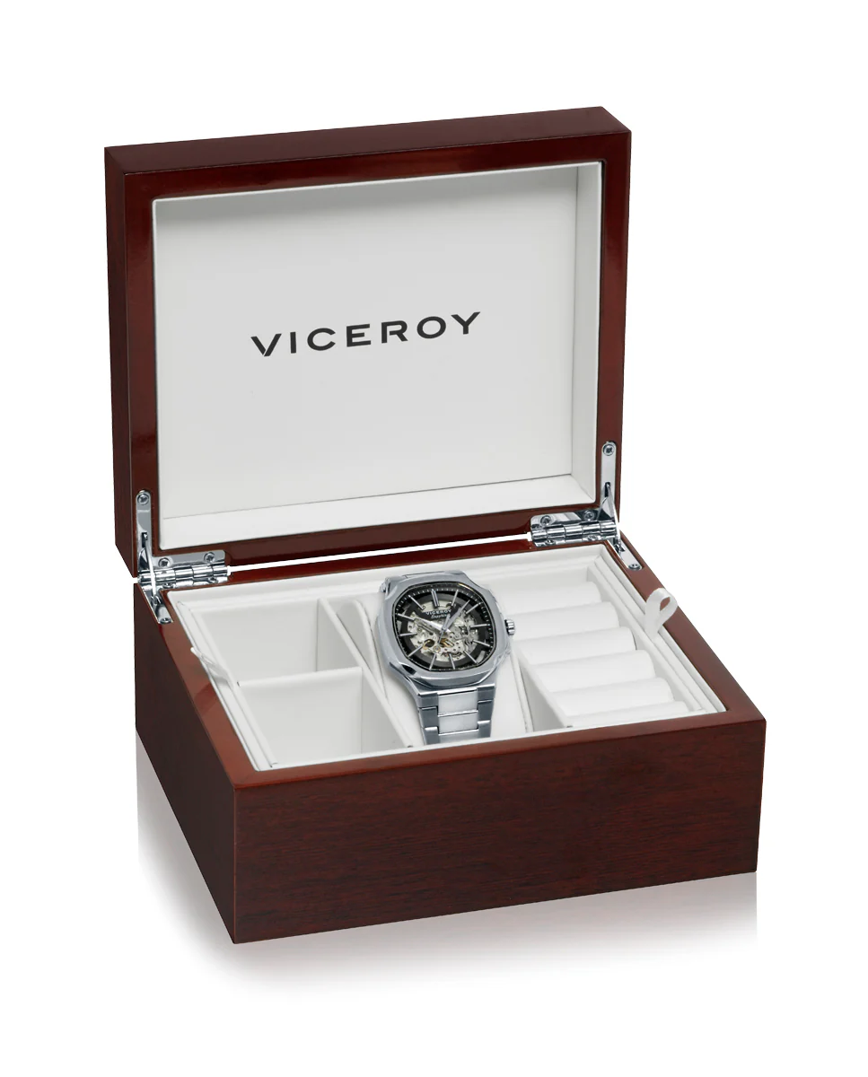 Reloj caja de acero 10 Atm, brazalete de acero, movimiento automático, colección Laura Escanes - Image 6