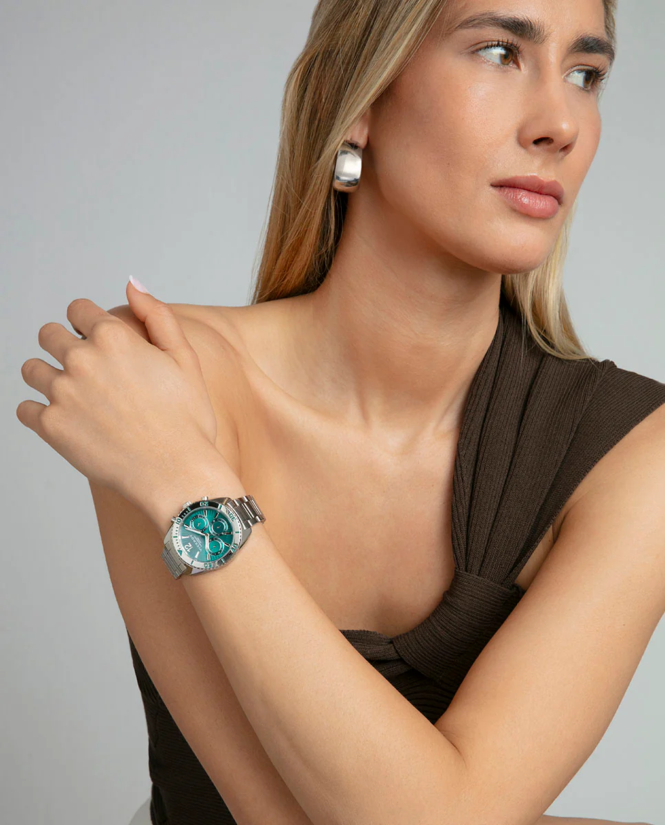 Reloj caja de acero 5 Atm, brazalete de acero,movimiento cuarzo - Image 4