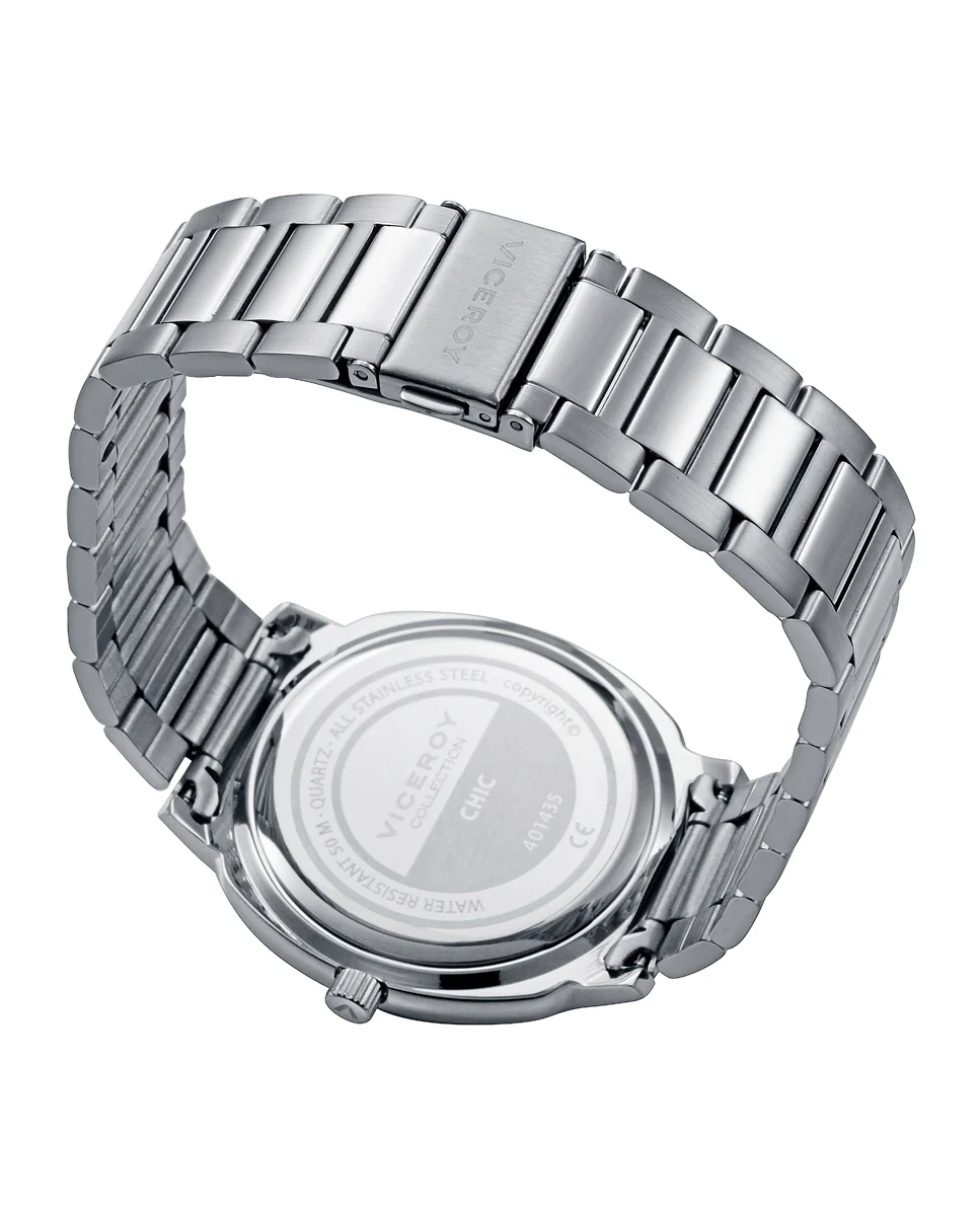 Reloj caja de acero 5 Atm,brazalete de acero,movimiento cuarzo - Image 2