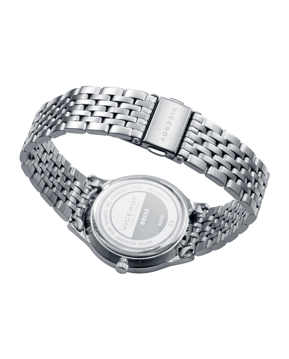 Reloj caja de acero 5 Atm ,brazalete de acero, movimiento cuarzo - Image 2