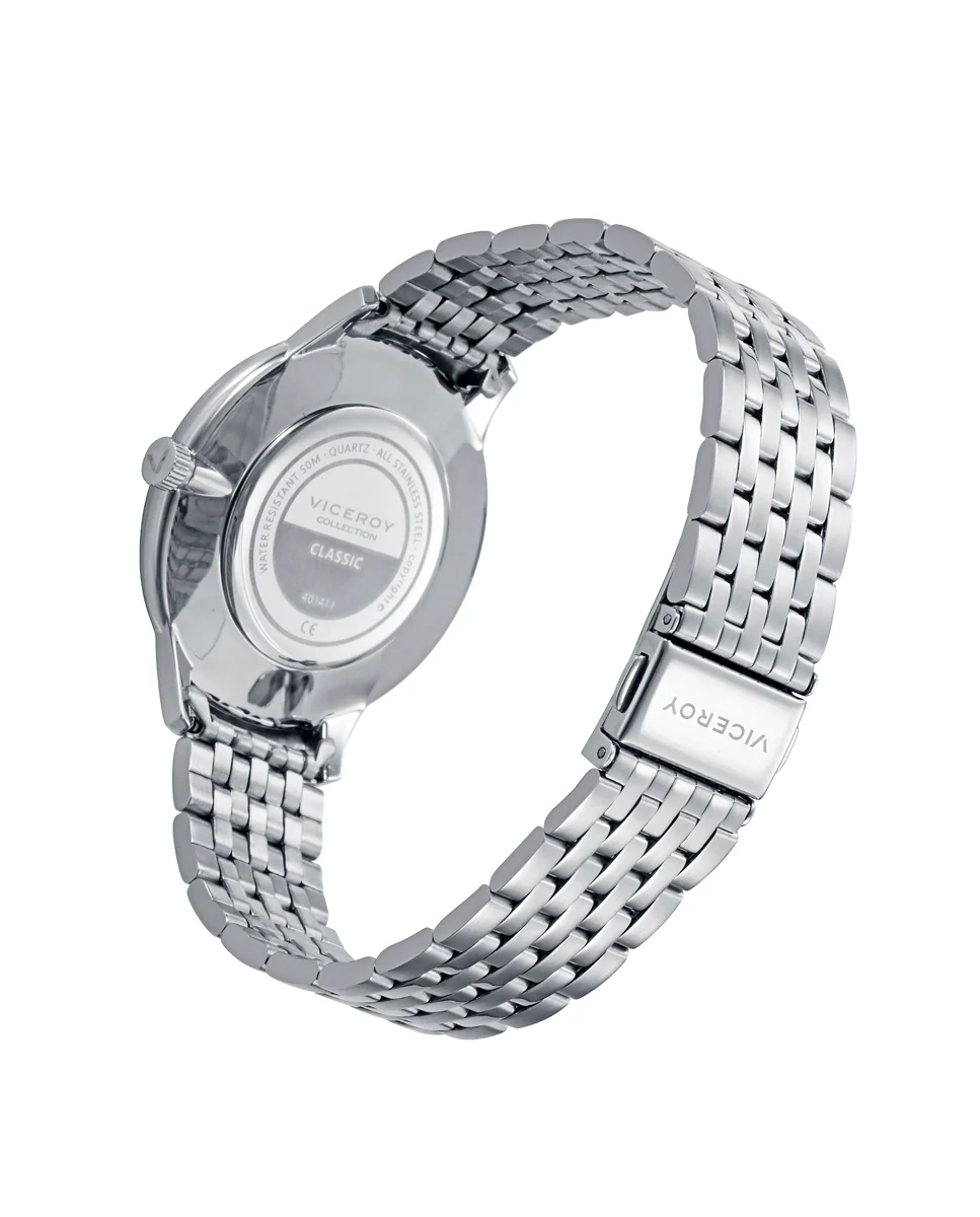 Reloj caja de acero 5 atm y brazalete de acero con movimiento cuarzo - Image 2