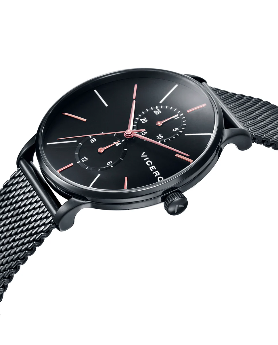Reloj de hombre Beat multifunción de acero con IP negra - Image 3
