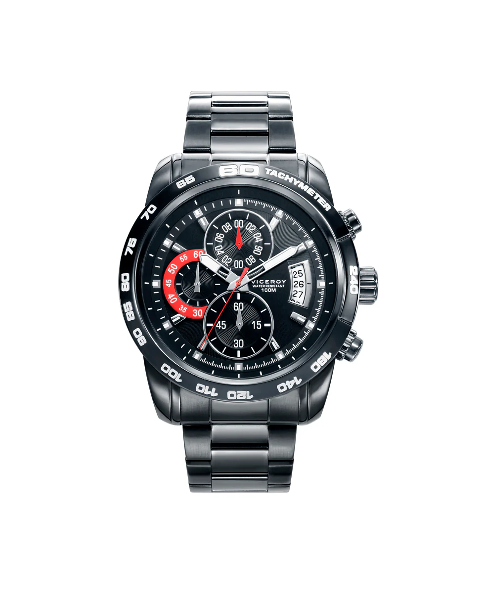 Reloj de hombre Heat de acero con IP gris