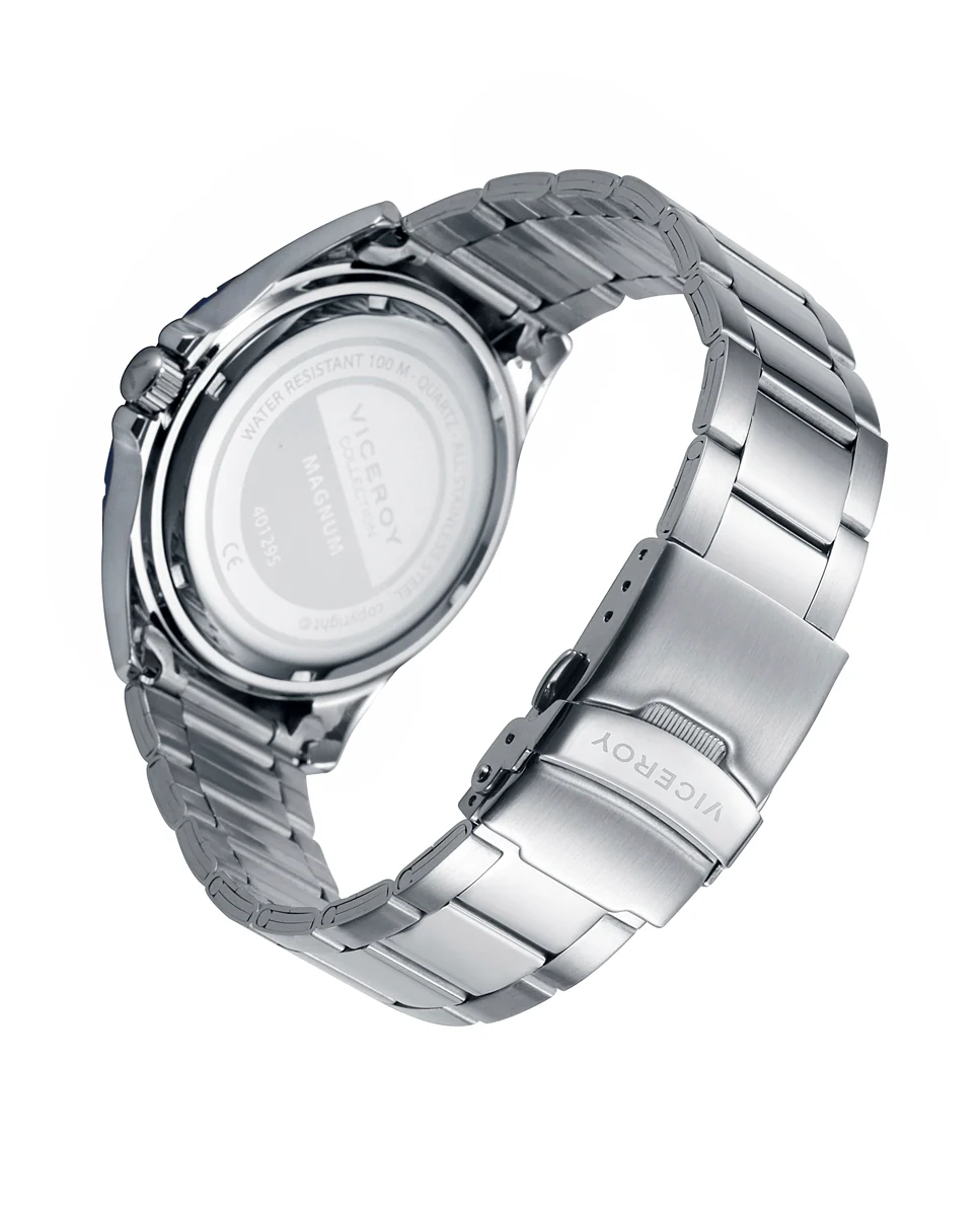 Reloj de hombre Magnum con caja de acero bicolor en color azul - Image 2