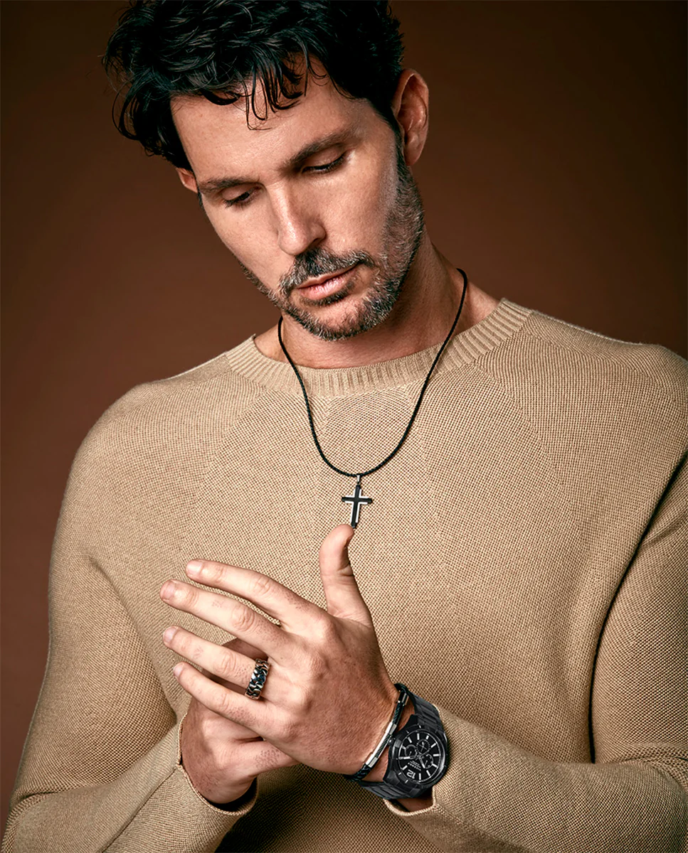 Reloj de Hombre Magnum con caja y brazalete de acero en Ip gris - Image 3