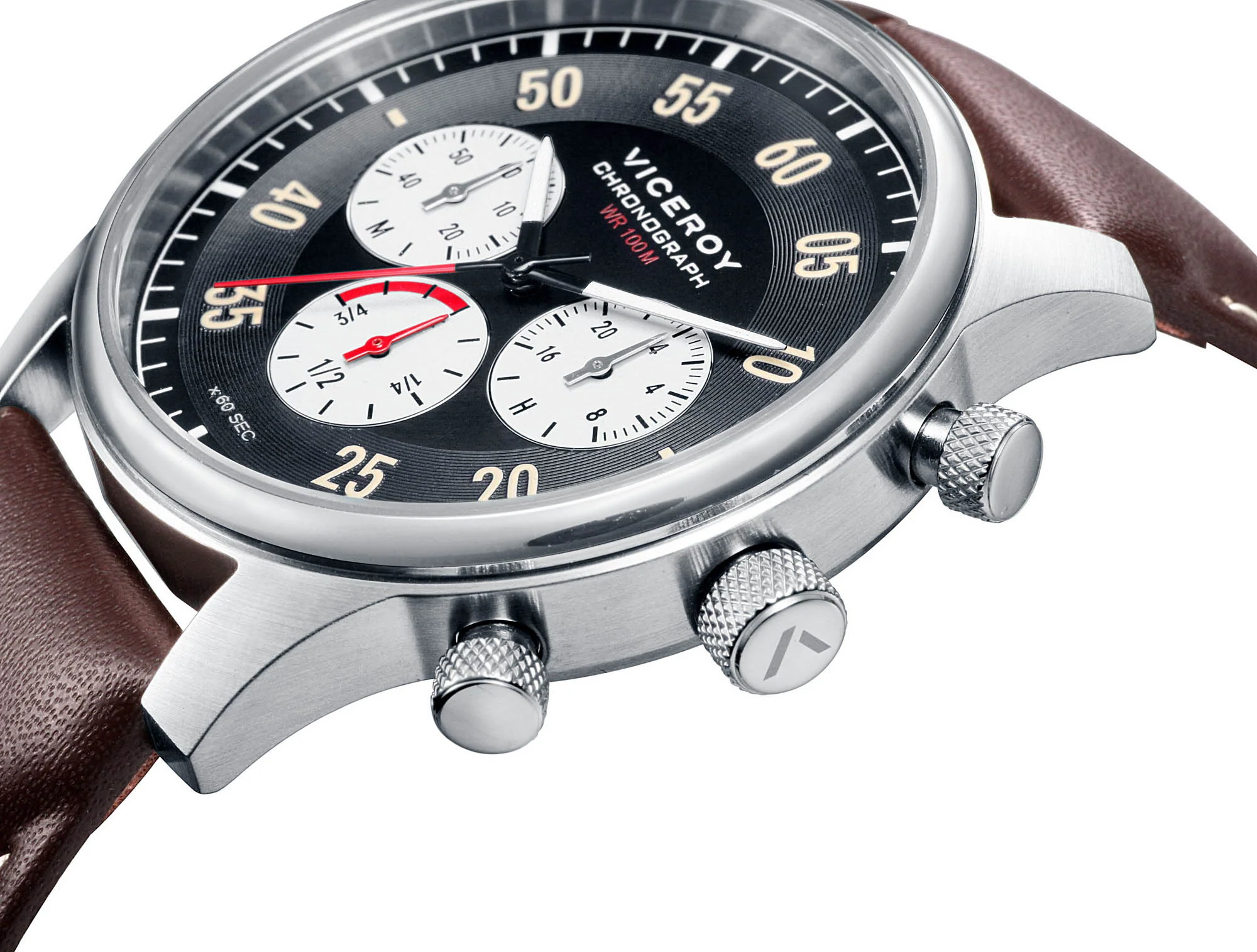 Reloj de hombre Viceroy con cronógrafo de piel - Image 3