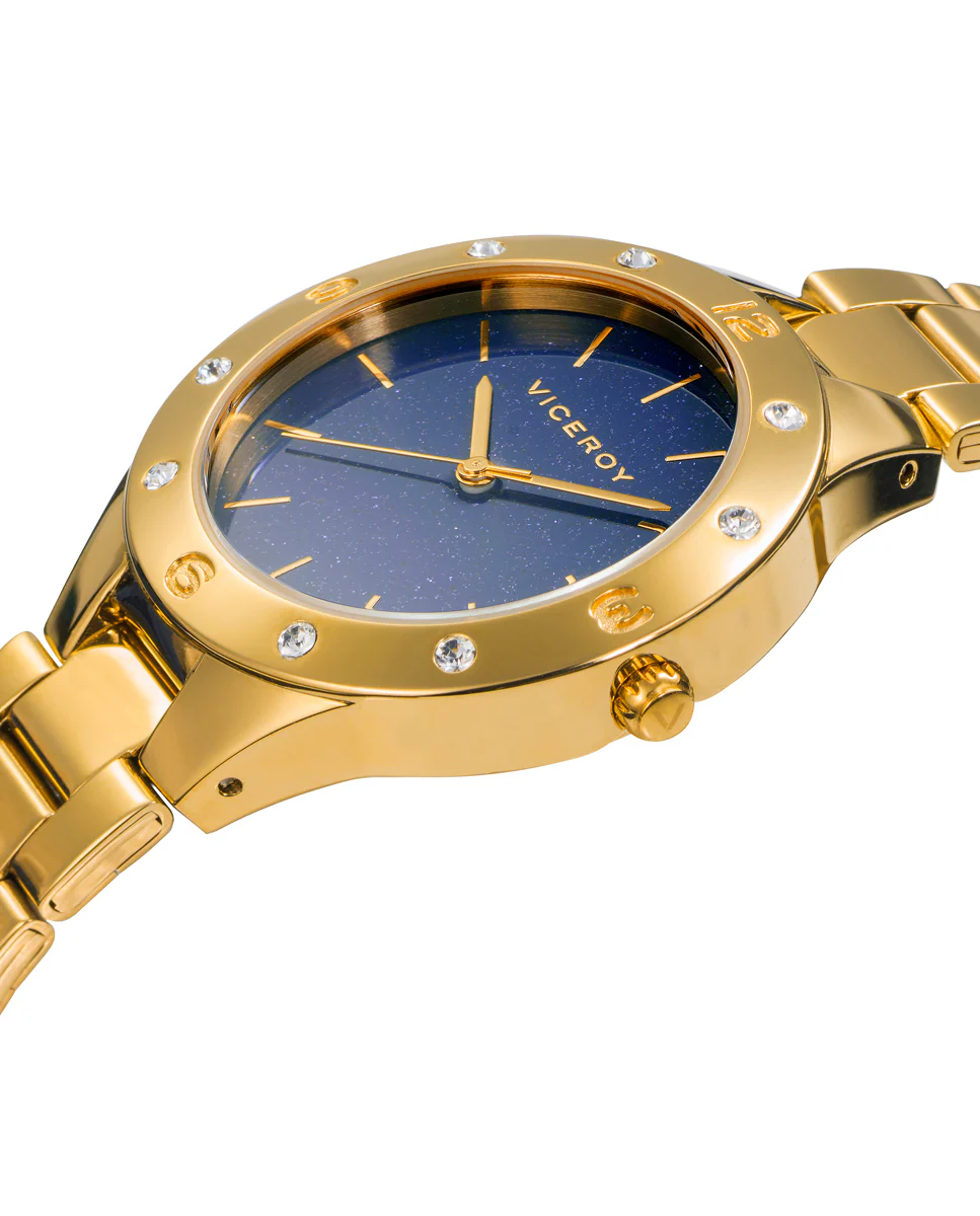 Reloj de mujer Chic 3 agujas de acero con IP dorado - Image 3