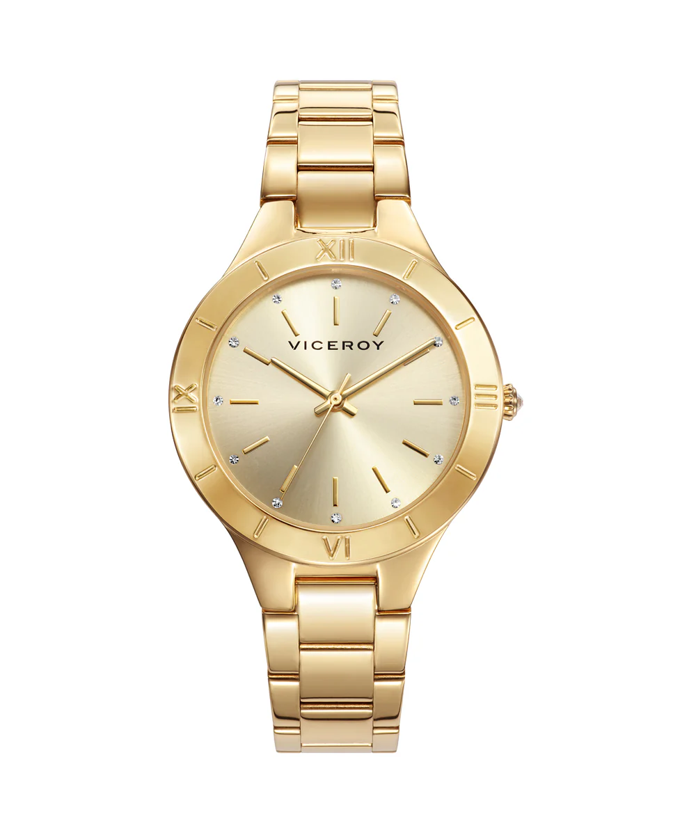 Reloj de mujer Chic 3 agujas de acero IP dorada