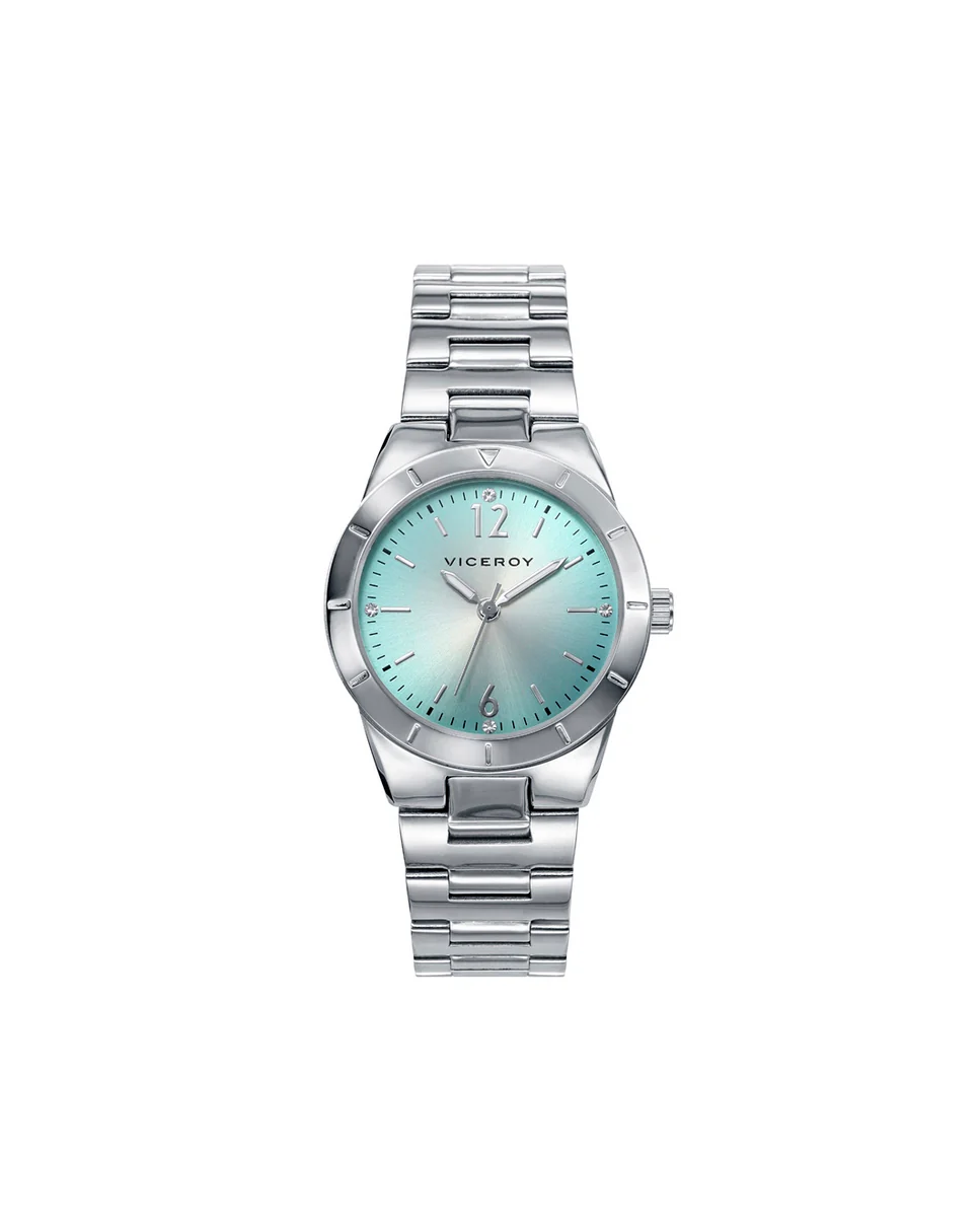 Reloj de mujer Chic de acero y esfera azul - Image 4