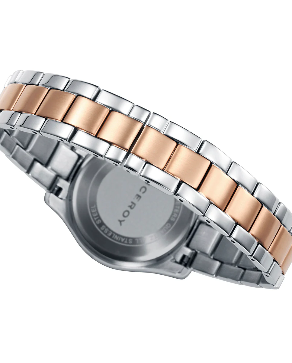 Reloj de mujer Grand 3 agujas de acero con IP rosa - Image 2