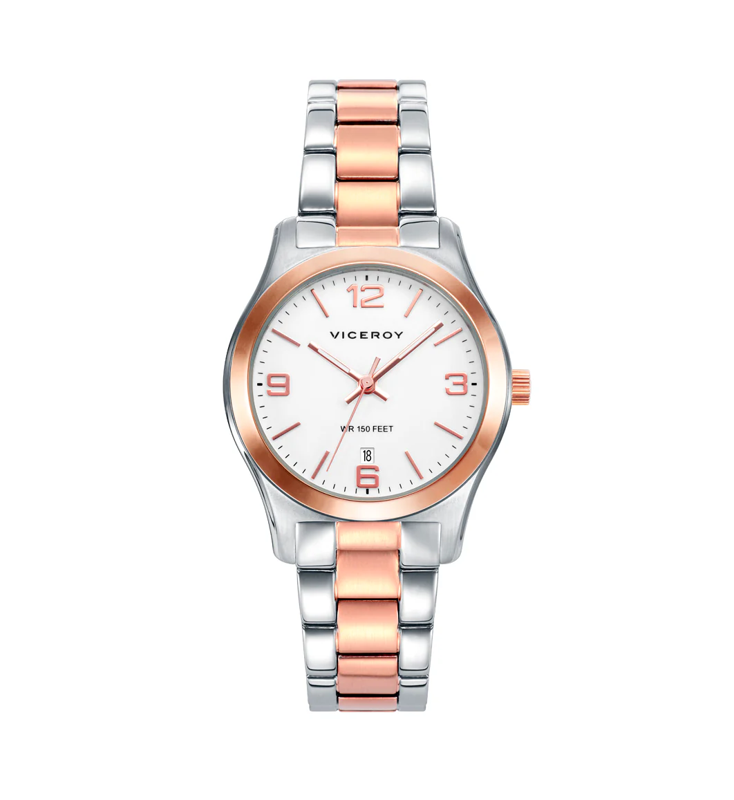 Reloj de mujer Grand 3 agujas de acero con IP rosa - Image 4
