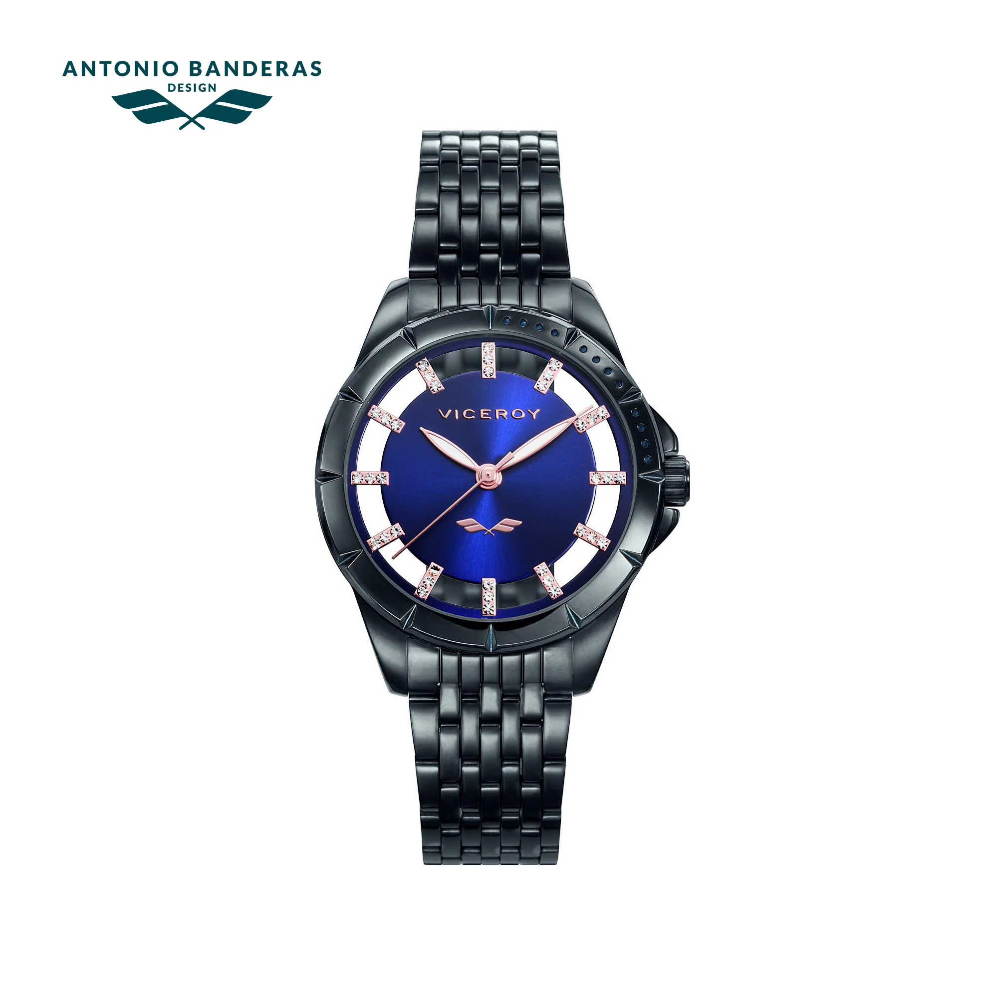 Reloj de mujer Viceroy colección Antonio Banderas Design con brazalete de acero IP azul - Image 3