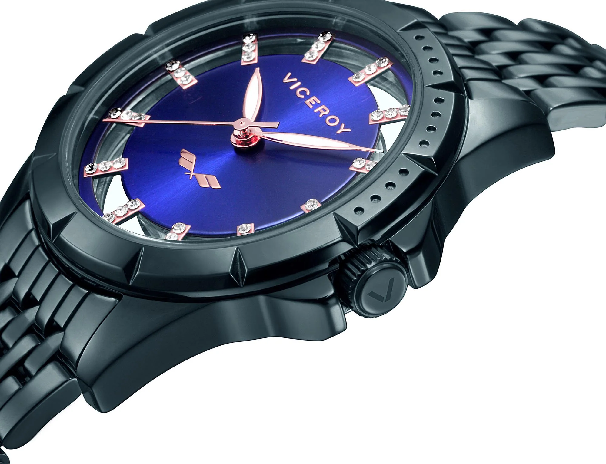 Reloj de mujer Viceroy colección Antonio Banderas Design con brazalete de acero IP azul - Image 4