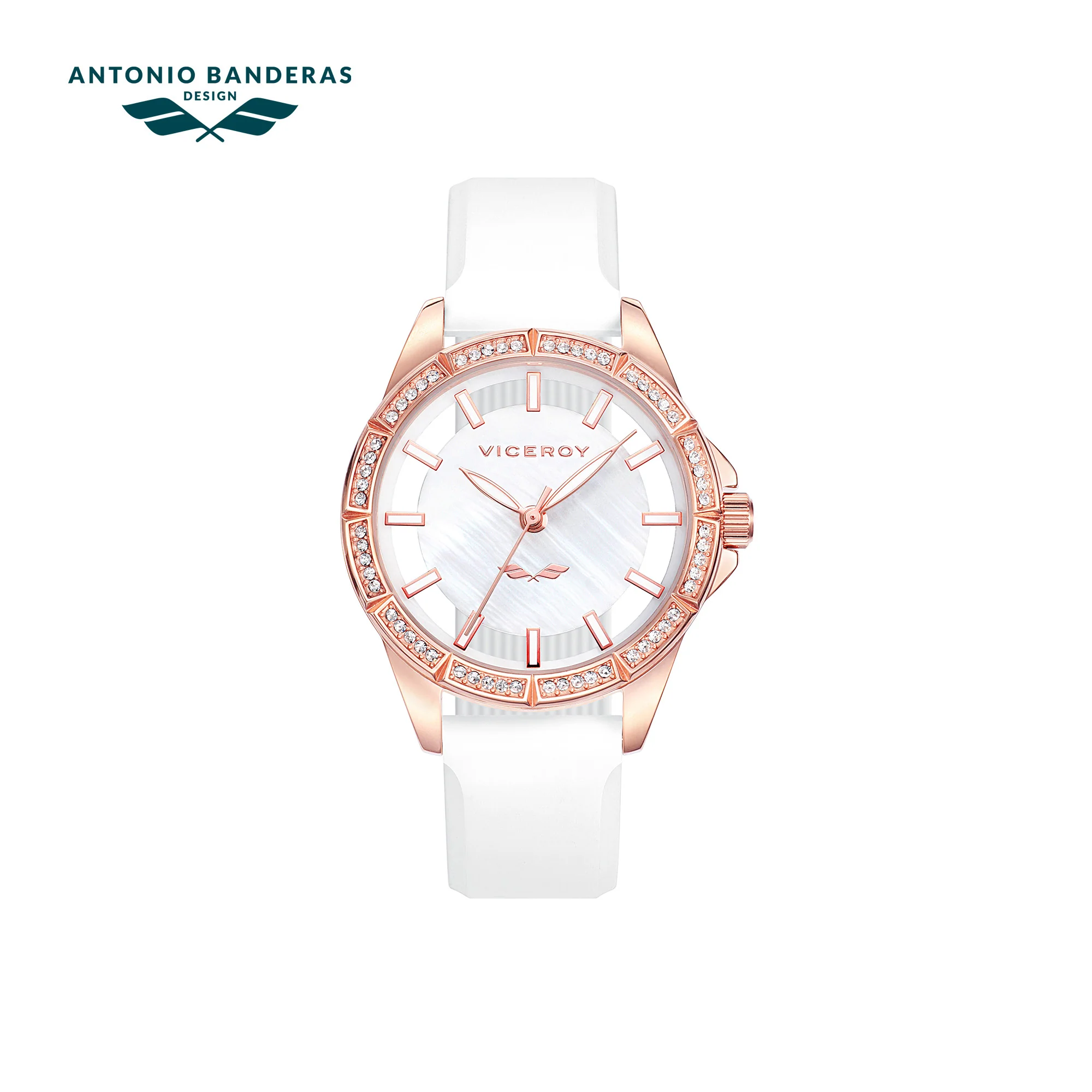 Reloj de mujer Viceroy colección Antonio Banderas Design con correa de silicona blanca - Image 3