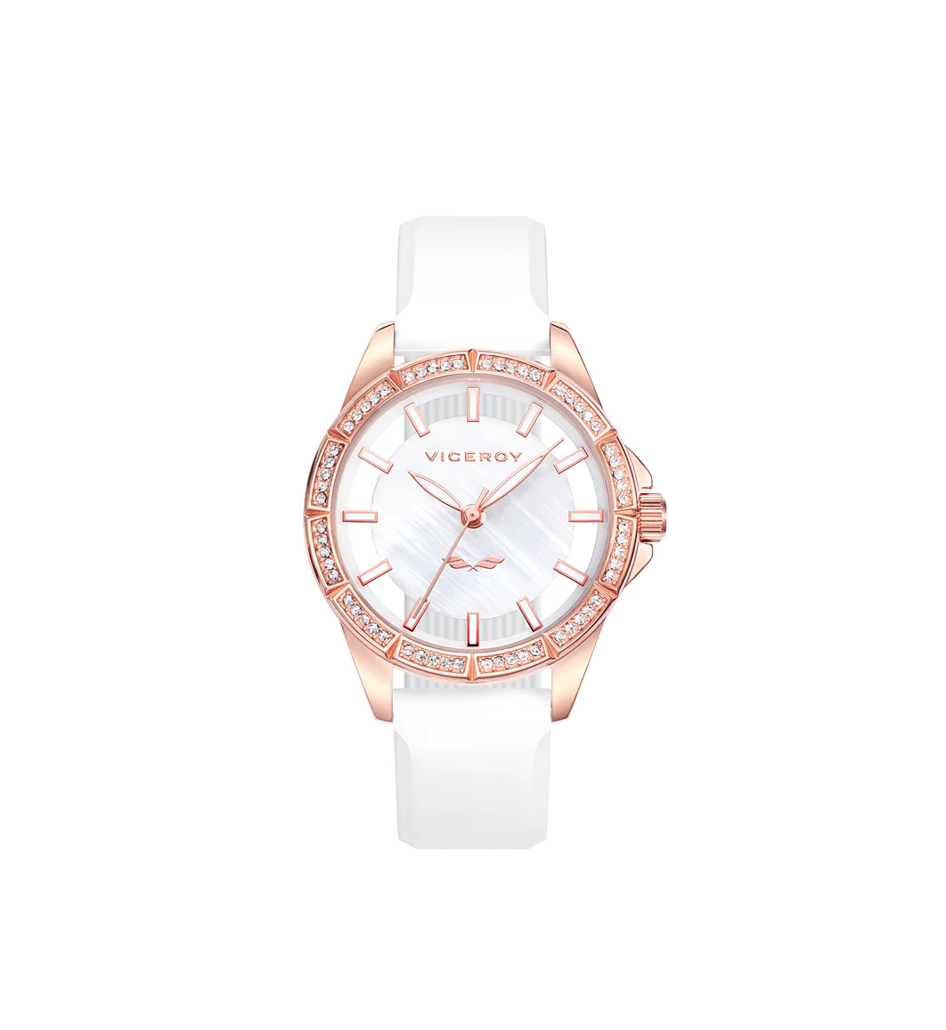 Reloj de mujer Viceroy colección Antonio Banderas Design con correa de silicona blanca - Image 7