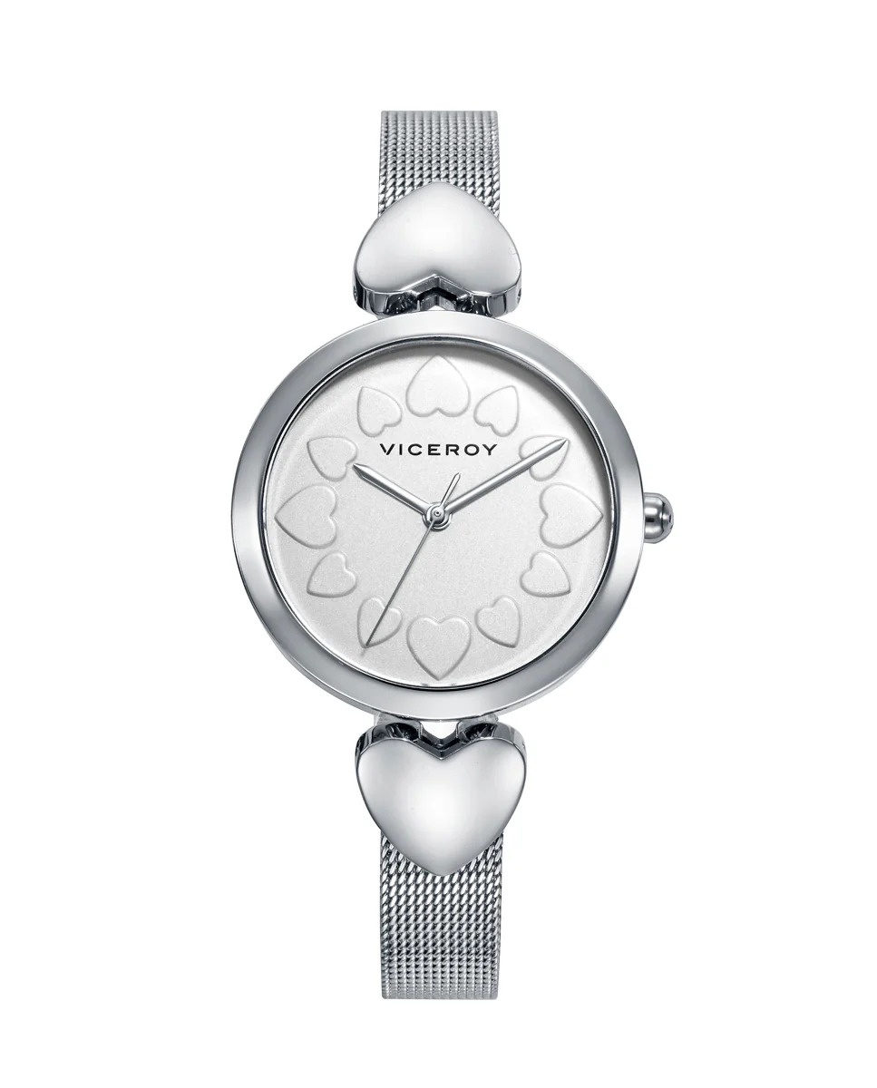 Reloj de mujer Viceroy Kiss de acero con malla milanesa