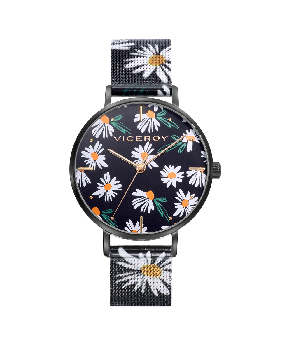 Reloj de mujer Viceroy Kiss de acero con malla milanesa bicolor