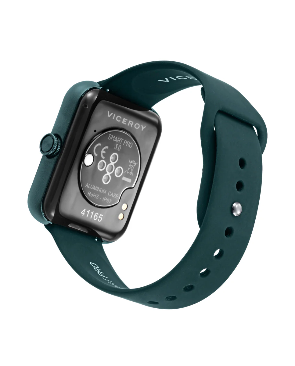 Reloj Smart de alumino con malla milanesa de acero Ip negro - Image 3