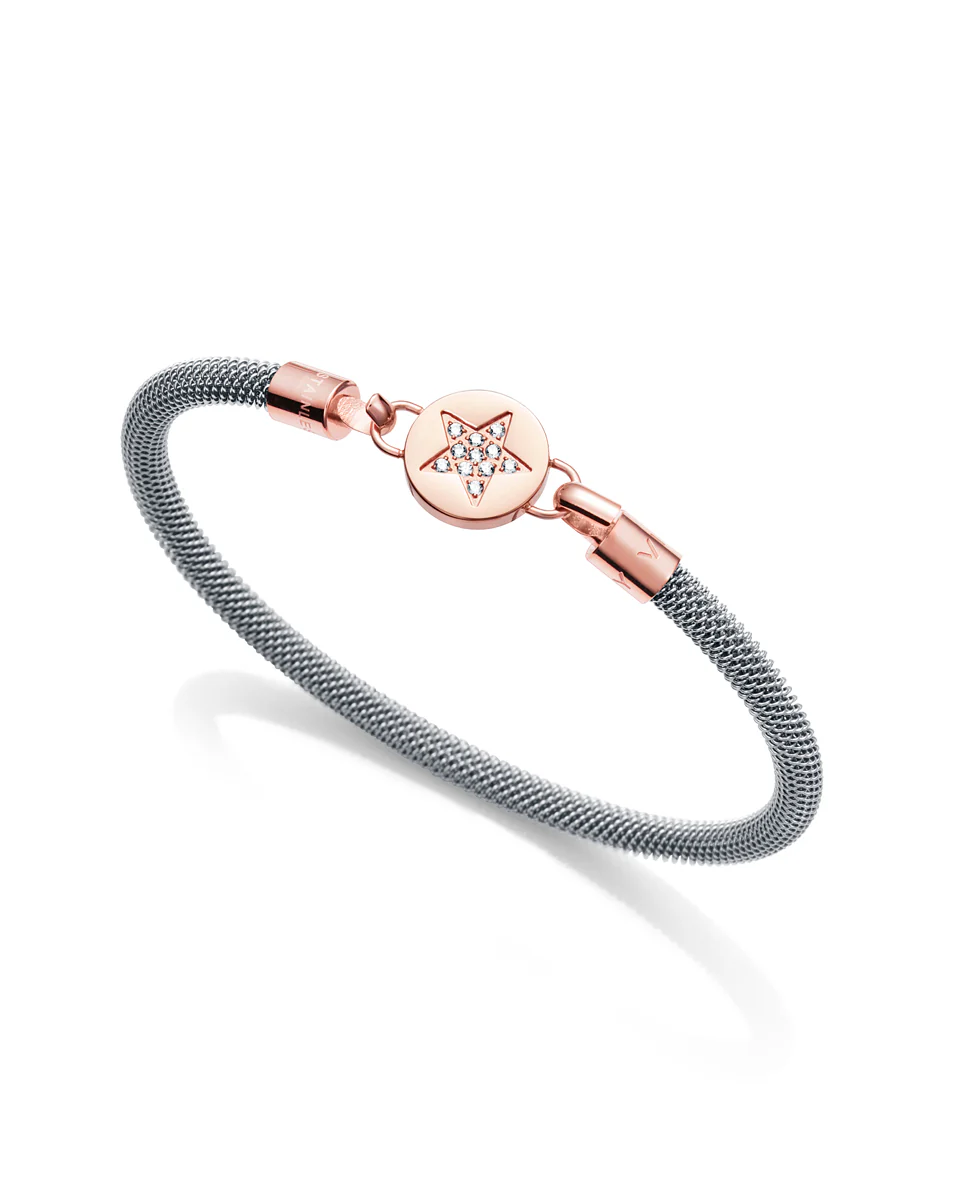 Set de pulsera Kiss 75071K01017 de acero con monedas intercambiables rosadas - Image 3